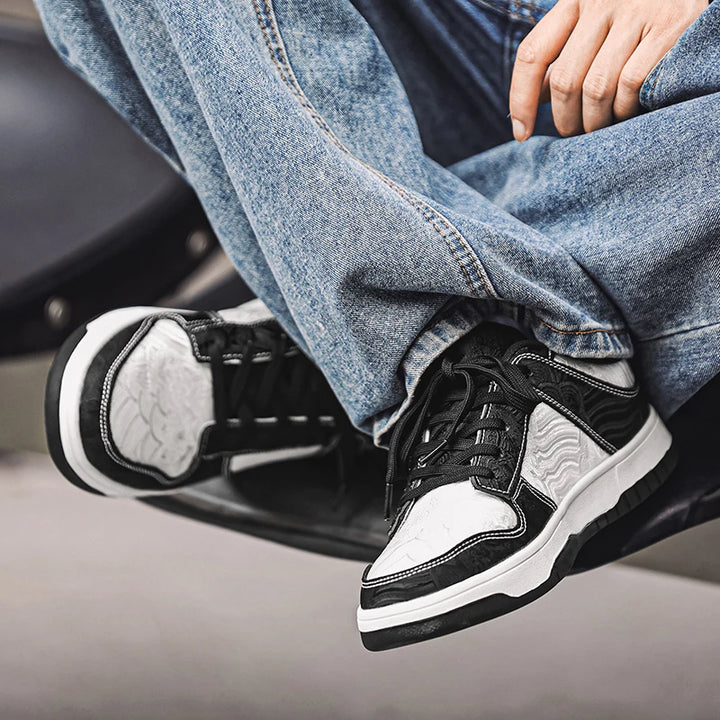Velor Crest Sneakers